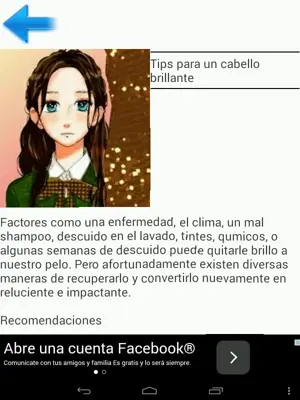 tips para el cabello android App screenshot 0