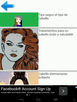 tips para el cabello android App screenshot 1